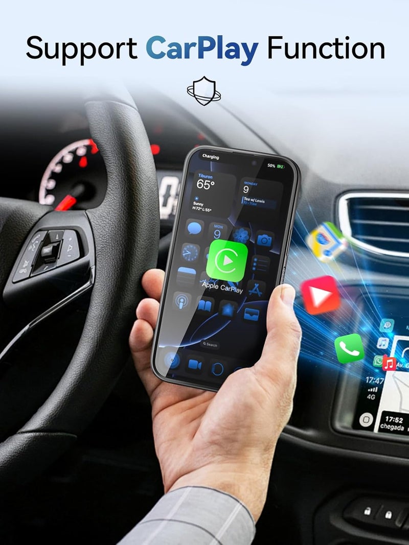 Newdery Battery Case for iPhone 16 Series (iPhone 16-5000mAh) Black - Image 3